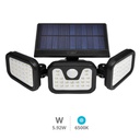 LED solar lamp with motion sensor Sitala 4W 6500K Black