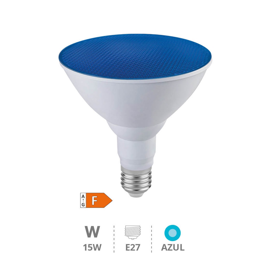 Ampoule LED PAR38 15 W E27 Bleue IP65