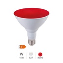 Bombilla LED PAR38 15W E27 Rojo IP65