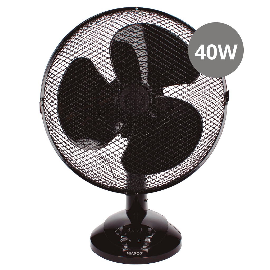 Table fan 34cm Ø 40W Black