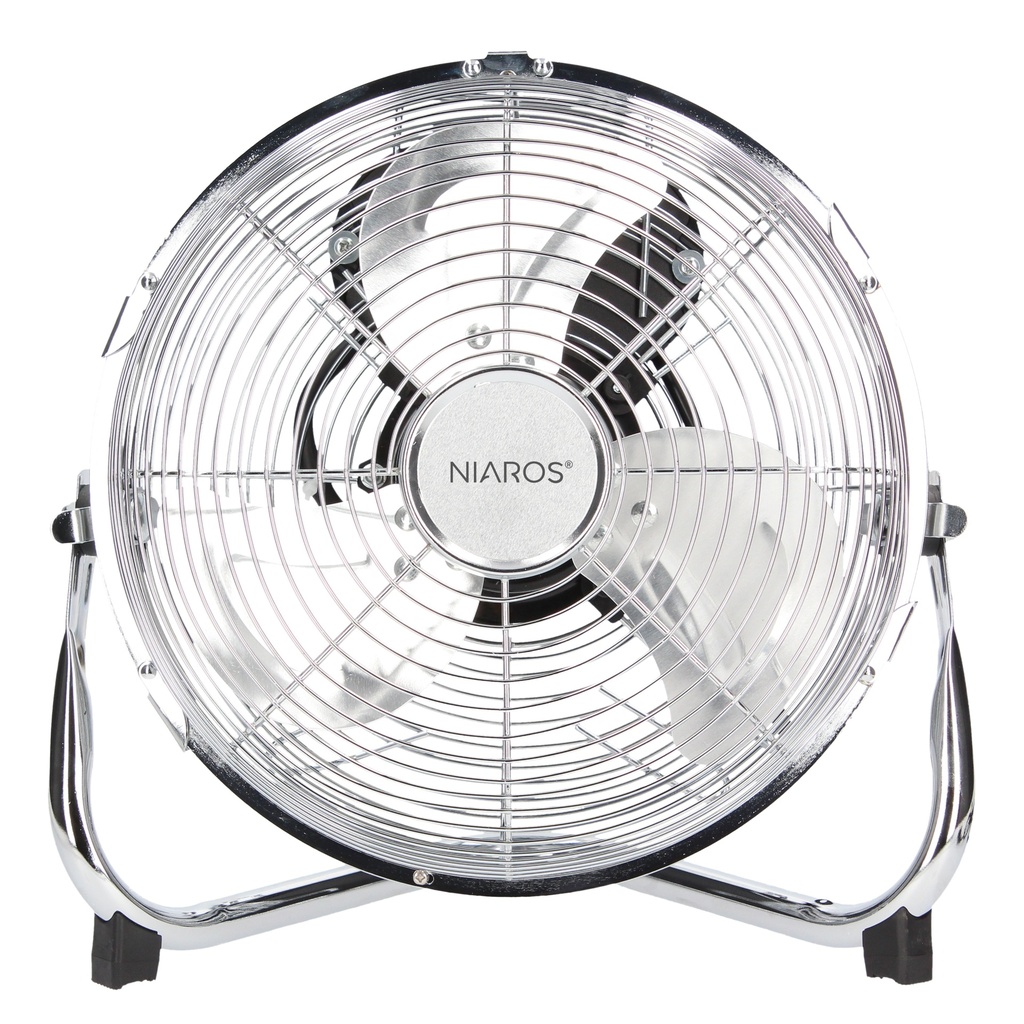 Floor fan 25cm Ø 50W Metallic