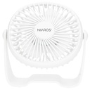 Mini table fan USB 3W White