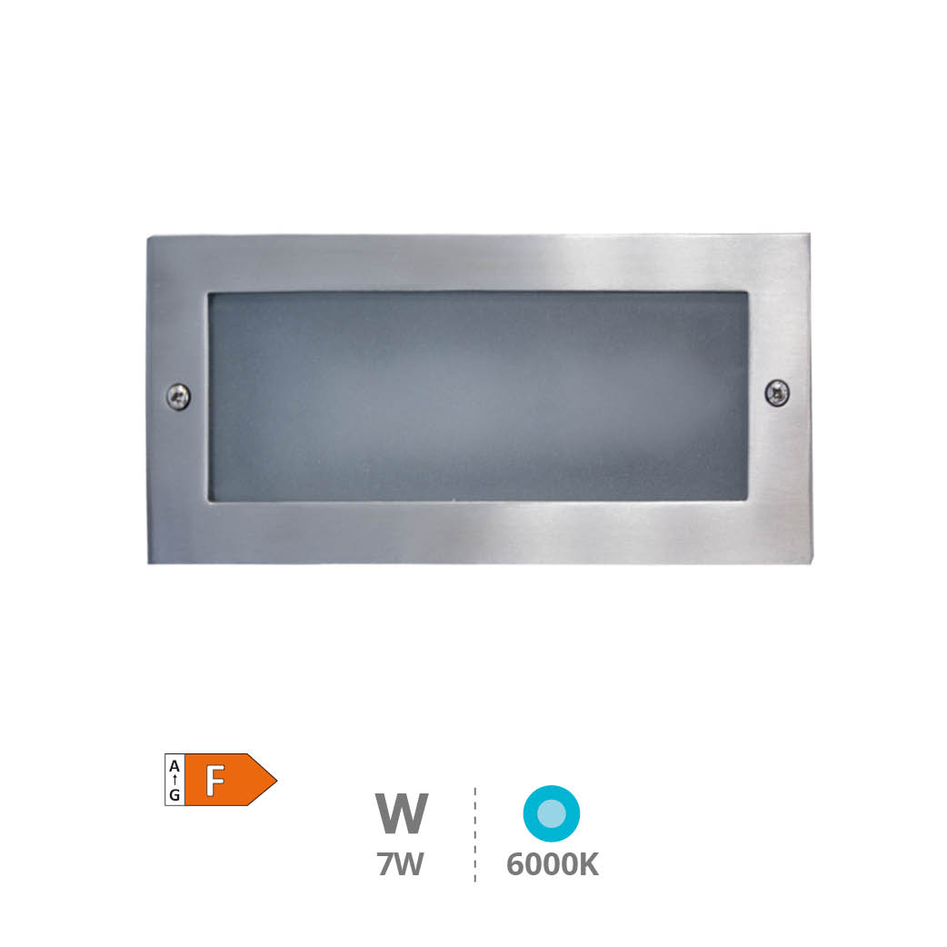 Applique à encastrer LED Durgi 5 W Nickel satin