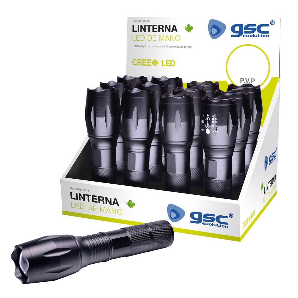 Lanterna LED 10 W de mão – 12 un. caixa exp