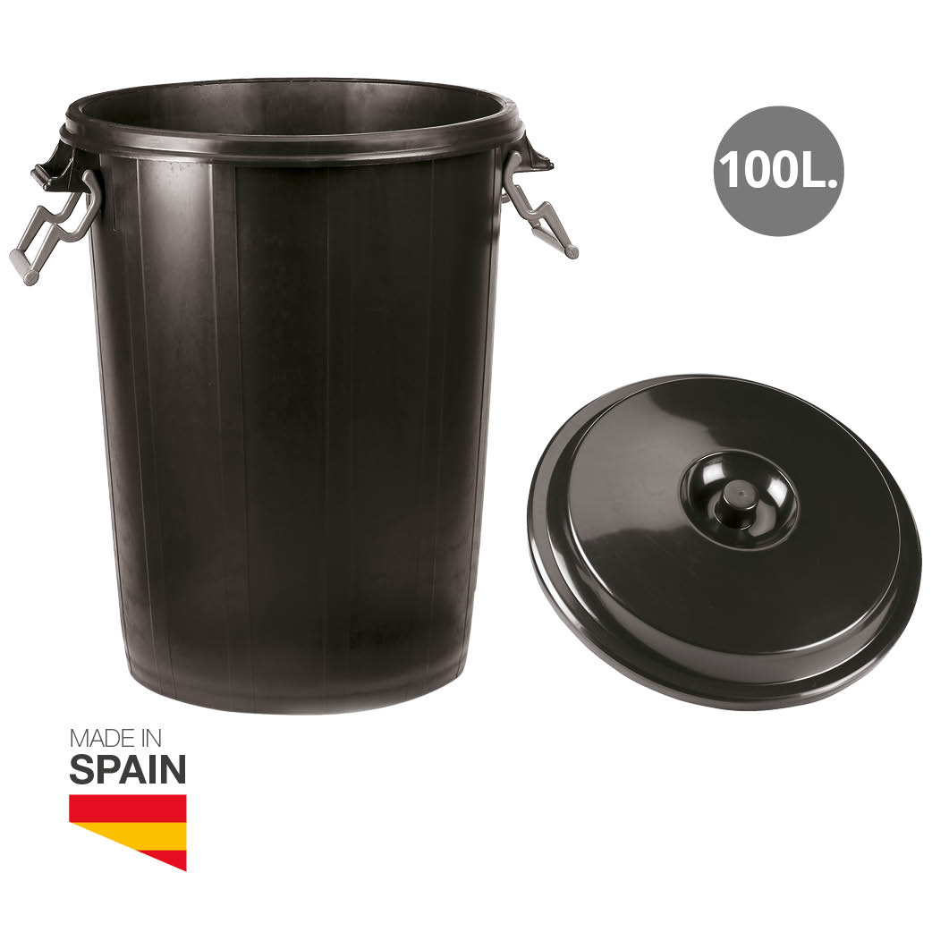 Kit cubo de basura 100L con tapa