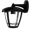 Farol de jardín brazo arriba Serie Barli E27 Negro