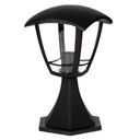 Farol de jardín sobremuro Serie Barli E27 Negro