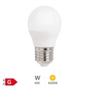 Bombilla LED esférica 6W E27 4200K - Libertina