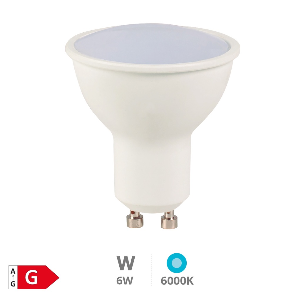 Bombilla LED dicroica 6W GU10 6000K - Libertina