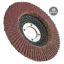 Pack of 5 sanding discs 115mm grain of 40