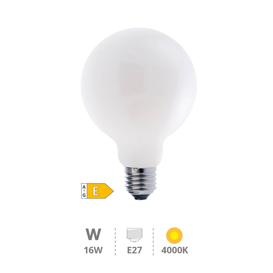 Ampoule LED Globe Série Cristal 16 W E27 4000K