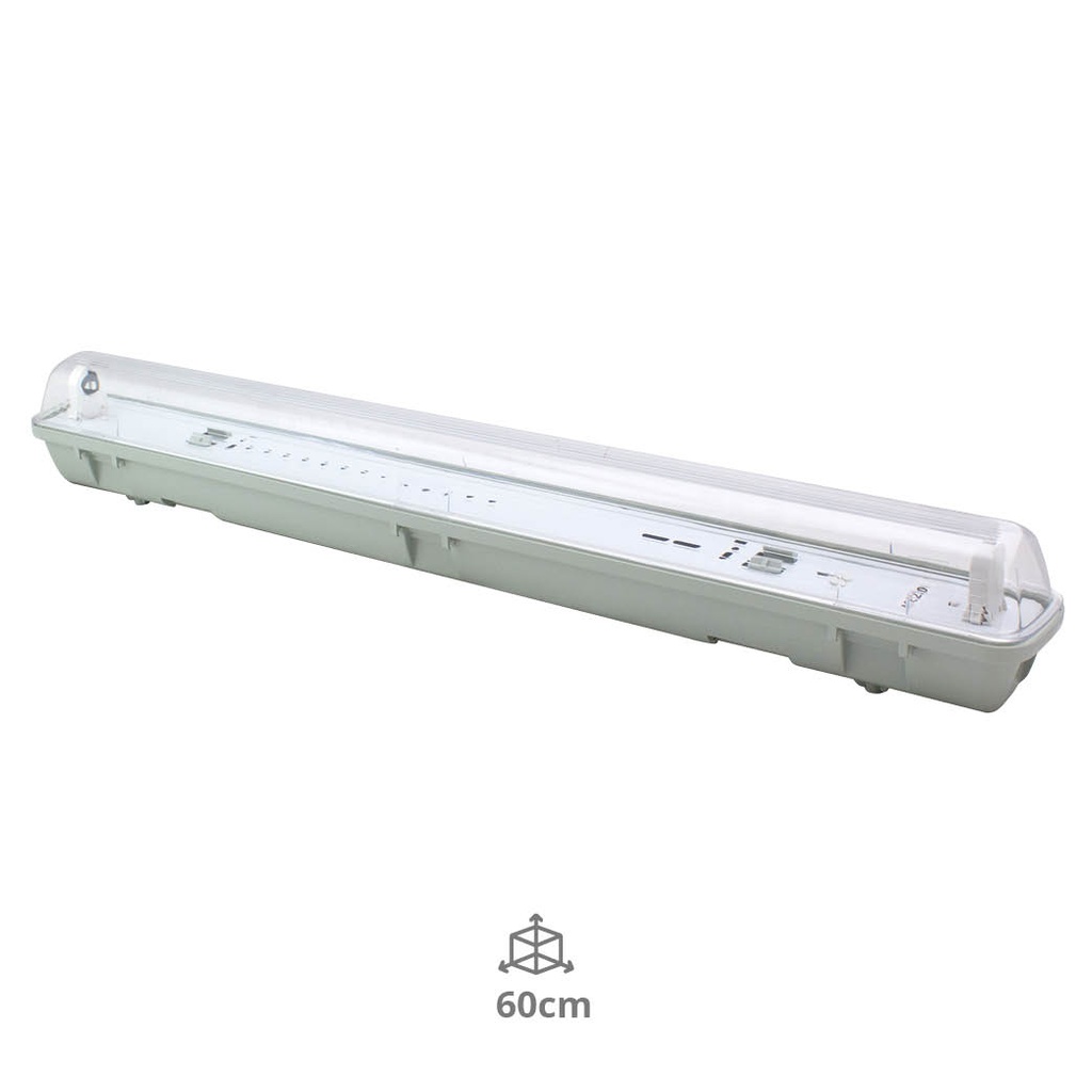 Pantalla estanca para tubo LED T8 60cm