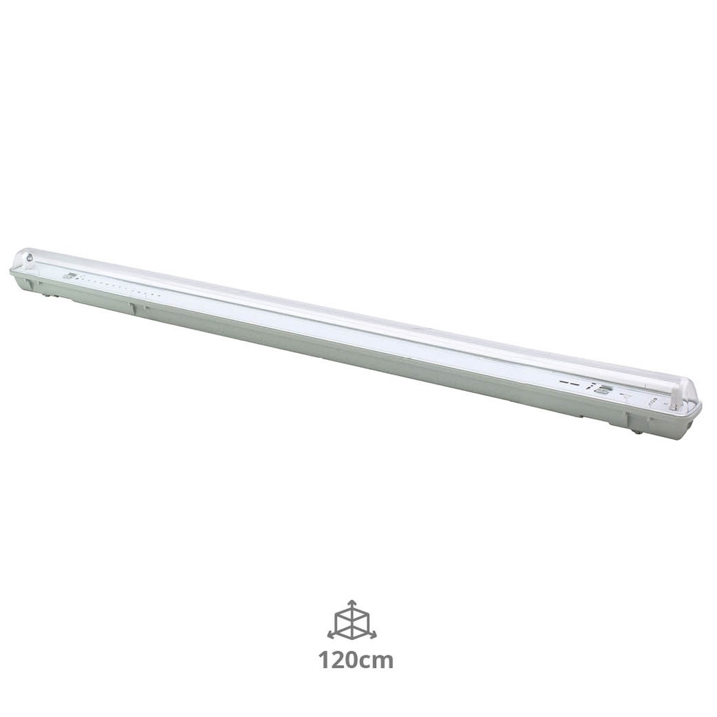 Réglette étanche pour tube LED T8 120 cm