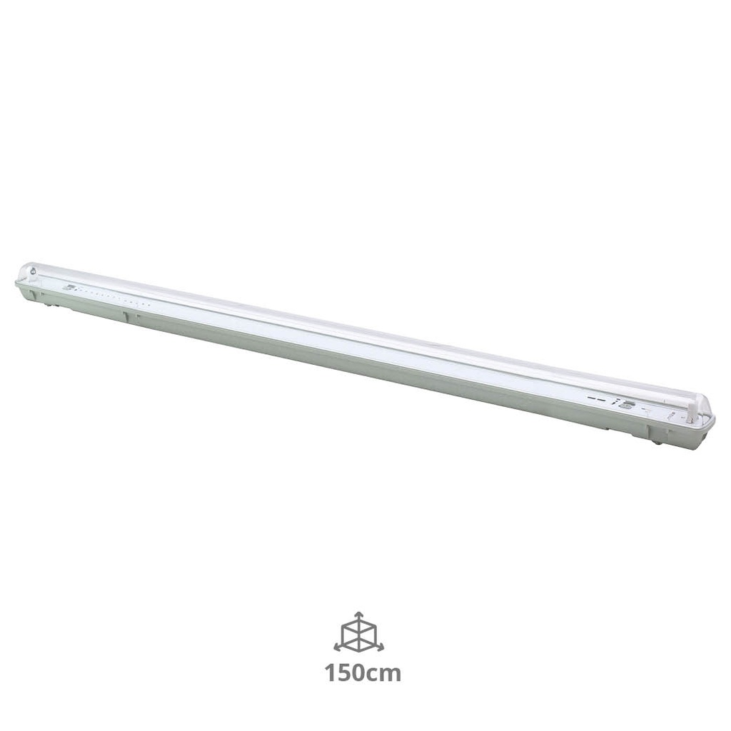 Réglette étanche pour tube LED T8 150cm