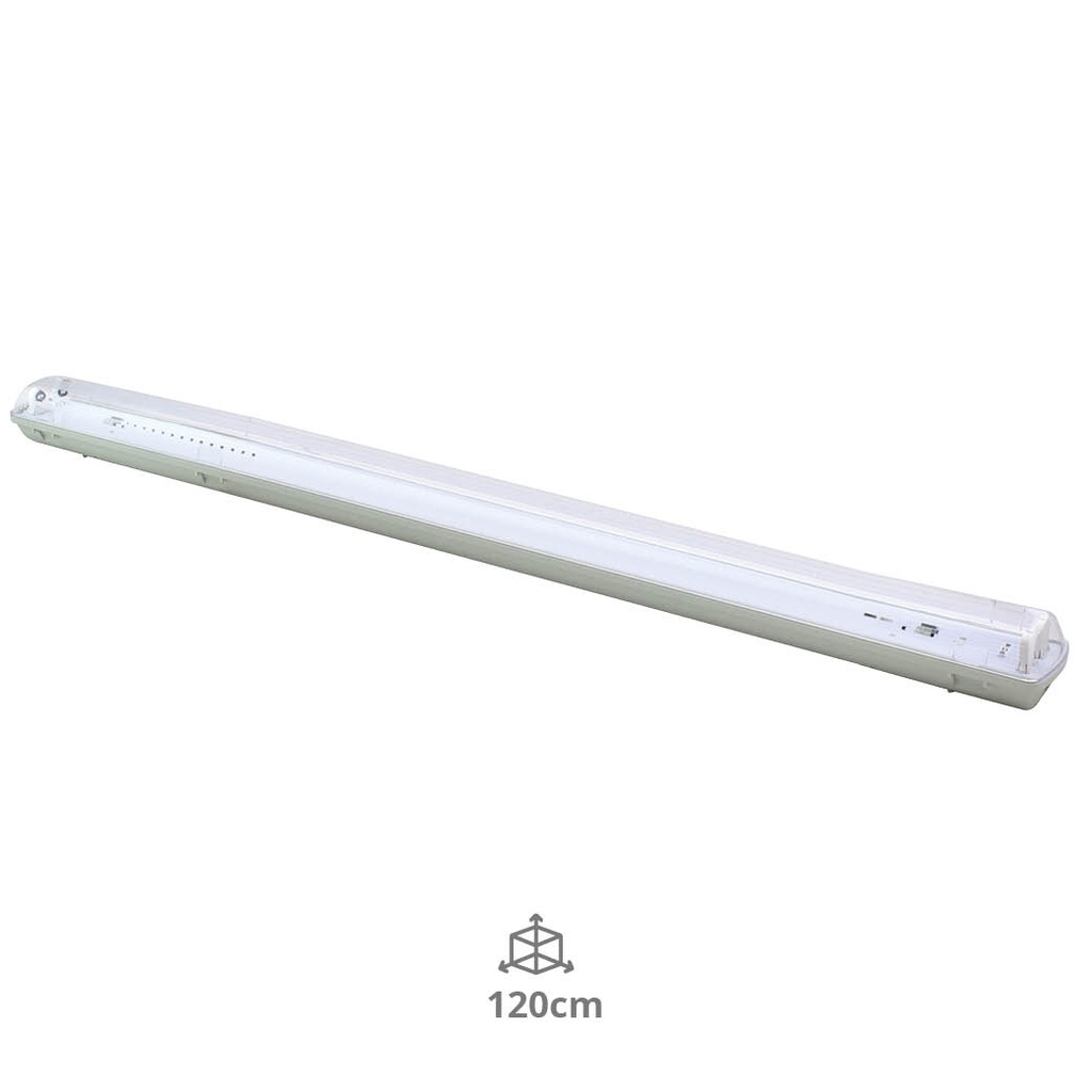 Réglette étanche pour 2 tubes LED T8 120cm