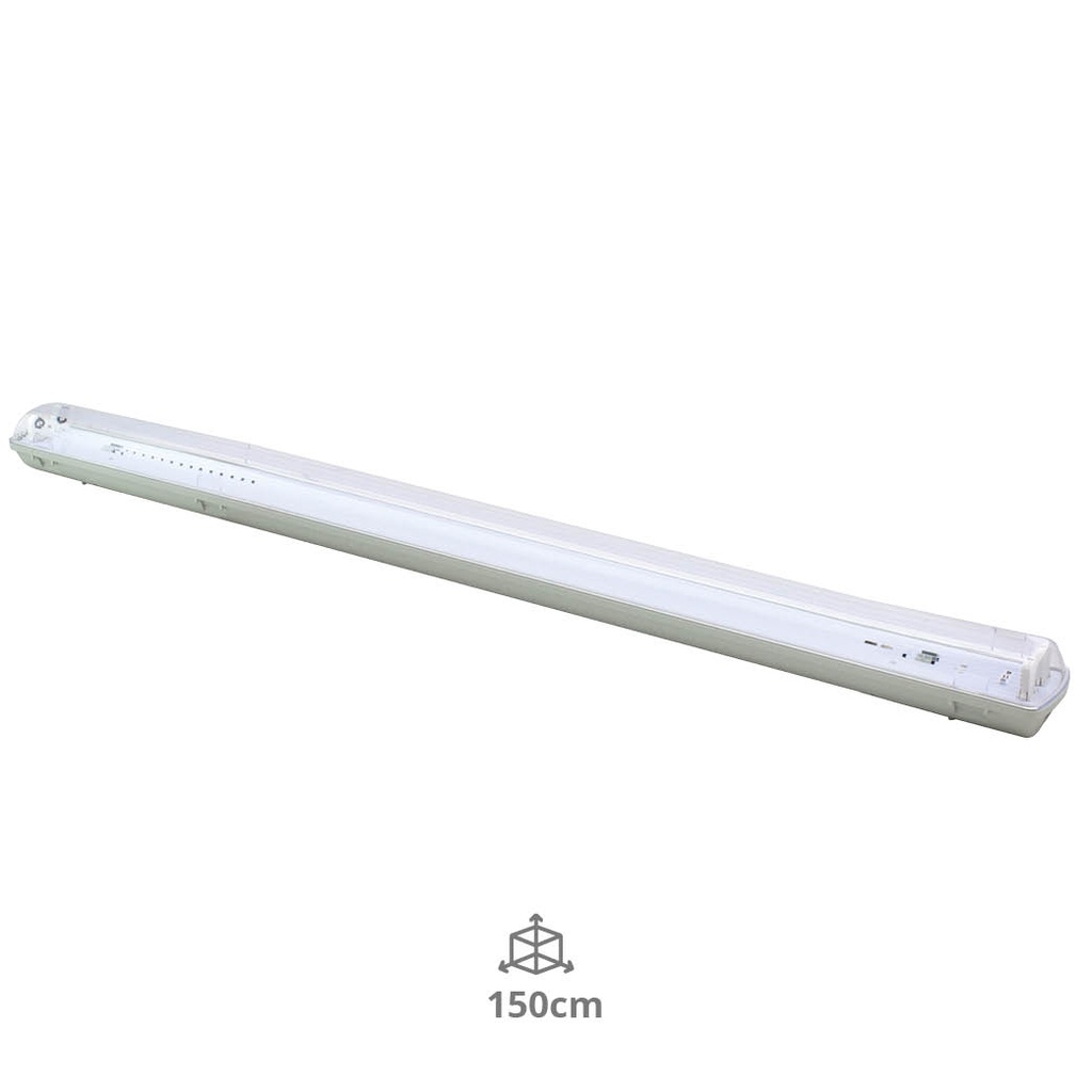 Réglette étanche pour 2 tubes LED T8 150cm