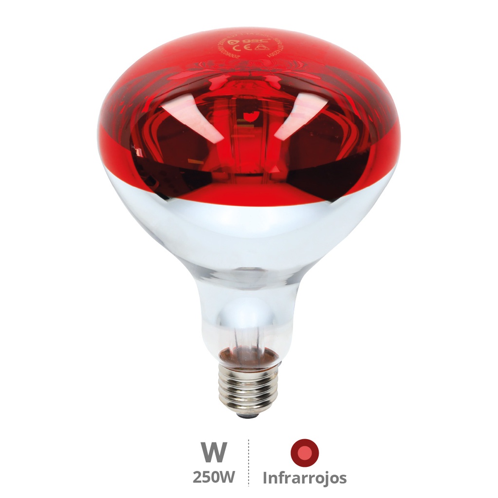 Infrared bulb Ø115mm 250W E27