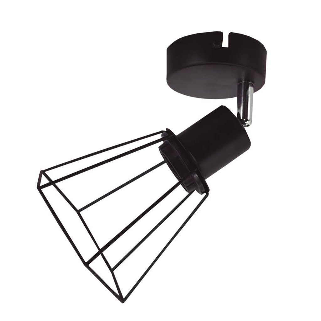 Bhani series single spotlight E27 black