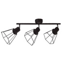 Bhani series triple linear spotlights E27 black