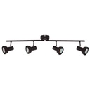 Spot de plafond quadruple linéaire Série Kaitola GU10 noir