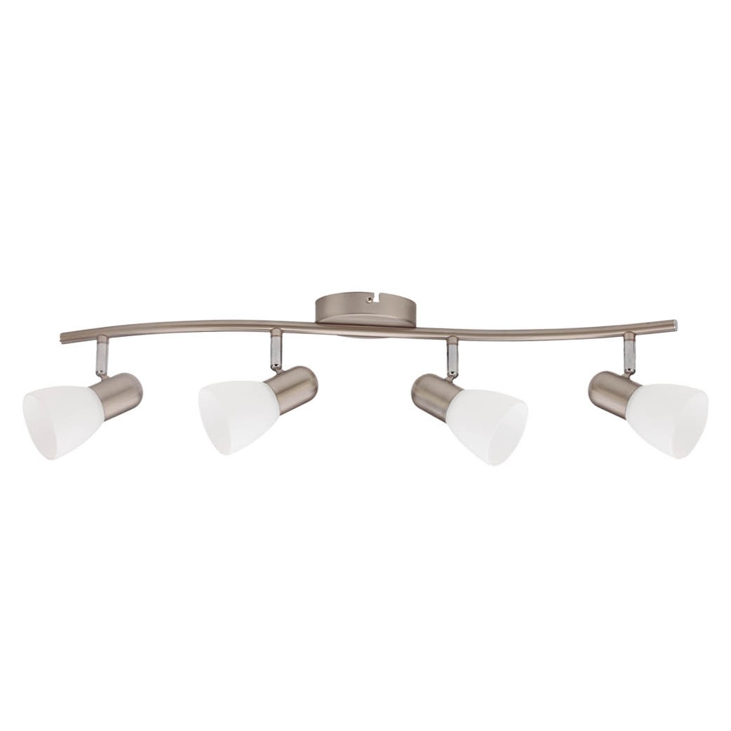 Guimara series quadruple linear spotlights E14 nickel