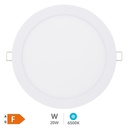 Downlight empotrable LED redondo Lonbo 20W 6000K Blanco