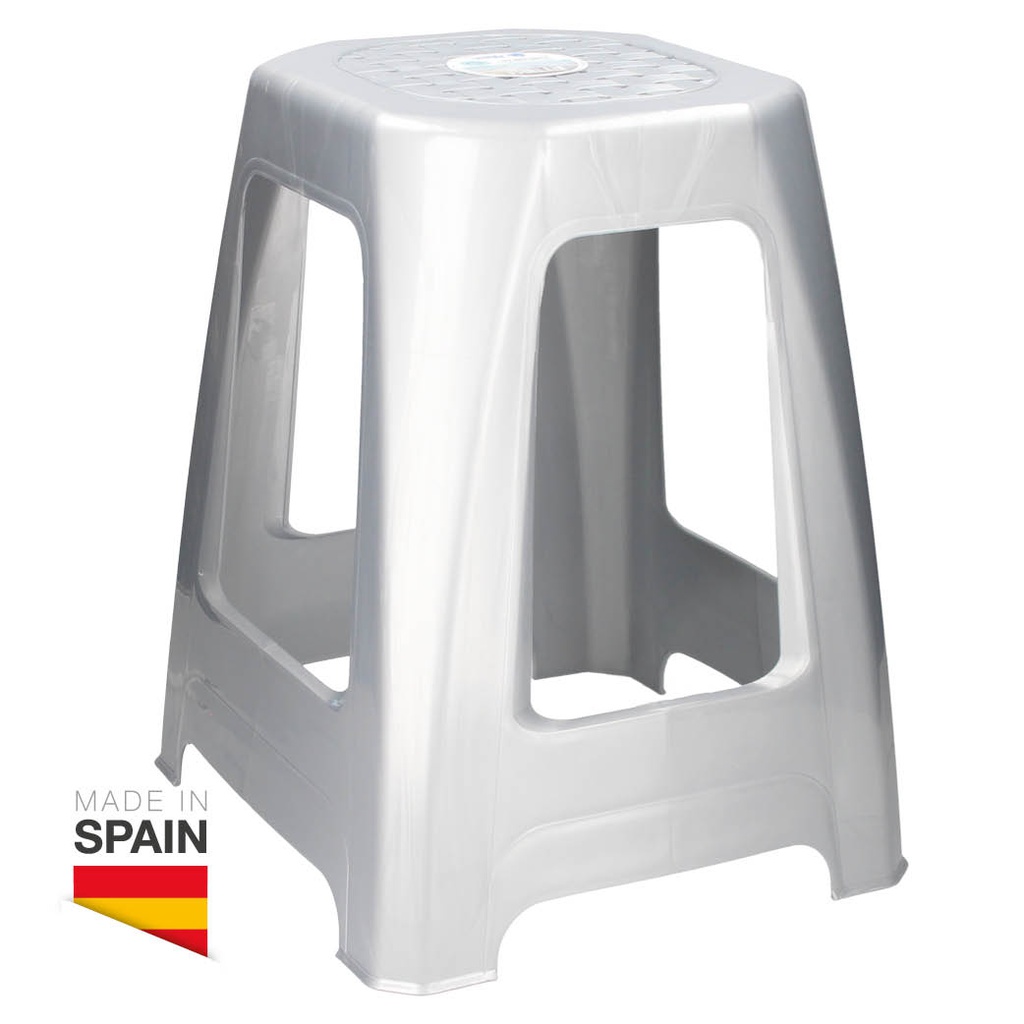 Plastic stool 460mm Gray Max.200Kg