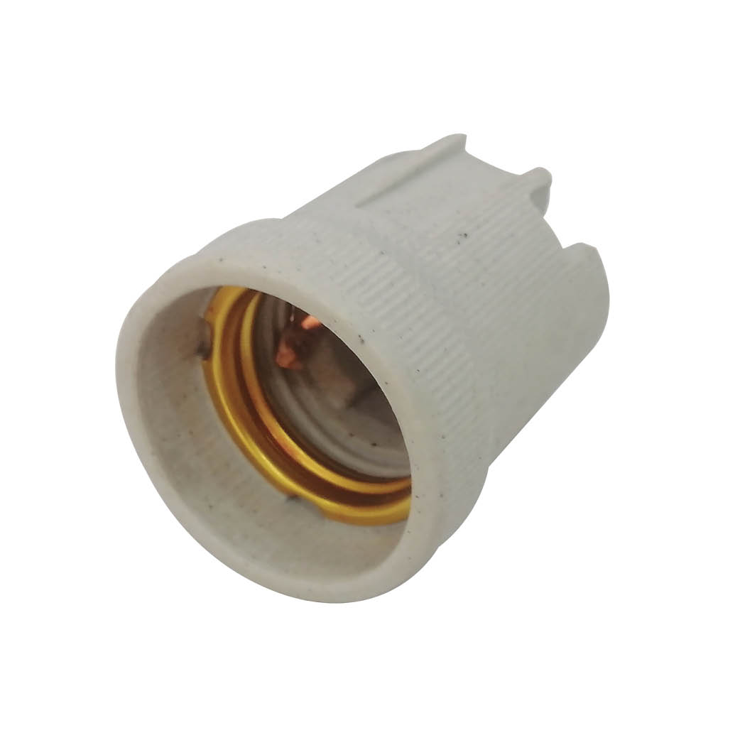 E27 Ceramic lamp holder White