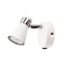 Aplique pared simple con interruptor Serie Selna GU10 Blanco