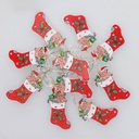 1,35M LED garland with Christmas socks Warm White