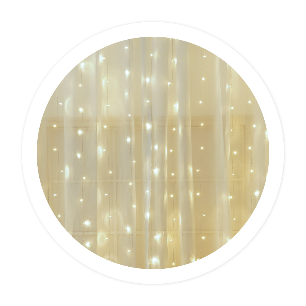 5X1M LED curtain Cool White