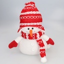 Beira snowman 25cm Red and white