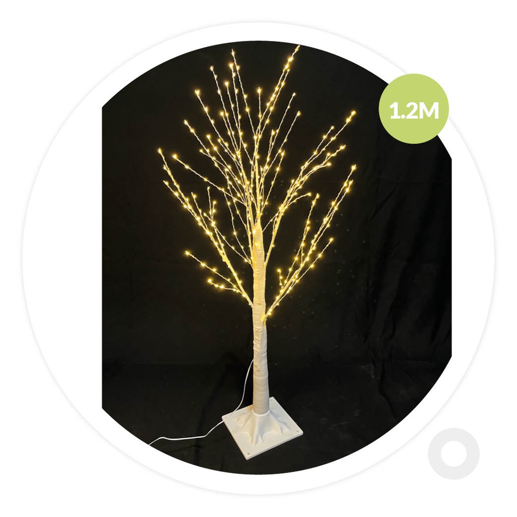 Árbol decorativo LED Sirka 1,2M Blanco