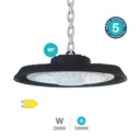 Suspension industrielle LED Titas 200W 90º 5000K