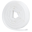 Adhesive silicone weather strip 9mm - 6M white