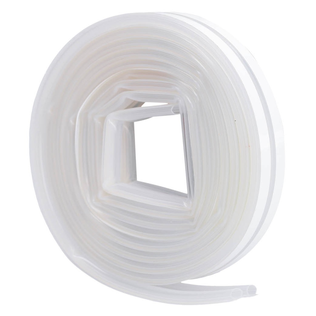 Adhesive silicone weather strip 9mm - 6M transparent