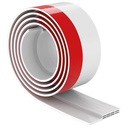 Adhesive silicone weather strip - 1M white