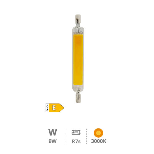 Bombilla lineal LED COB 118mm R7s 9W 3000K