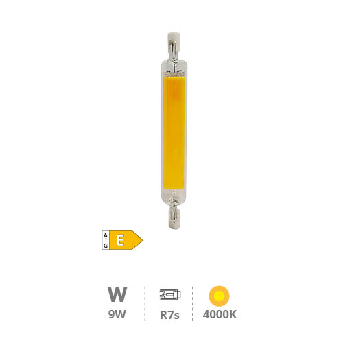 Bombilla lineal LED COB 118mm R7s 9W 4000K