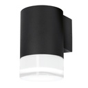 Aplique pared Serie Meluco 1 luz GU10 Max. 35W IP54 Negro