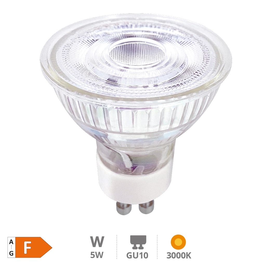 Crystal LED lamp 5W GU10 3000K 38º