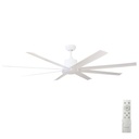 Diongo 65' DC ceiling fan with remote control 8 blades White