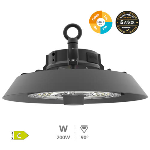 Campana industrial LED 120W-160-200W + CCT 90º - Pro Line