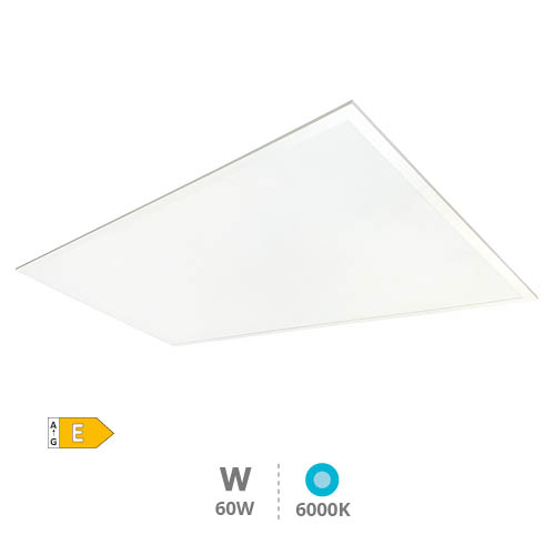 LED recessed panel 60W 6000K 120x60cms. White