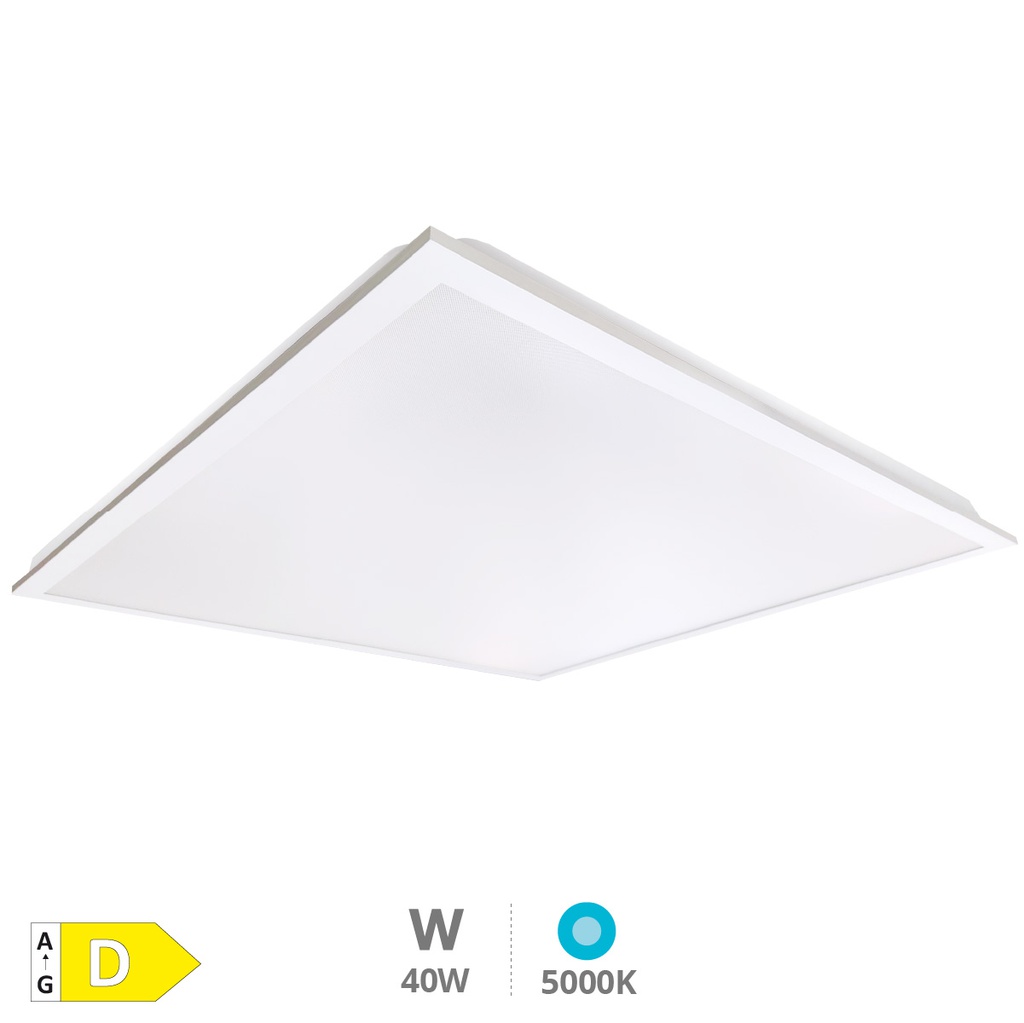 Panel empotrable LED Lubuko 59,5x59,5cm 40W 5000K UGR19 IP44 Blanco - Pro Line