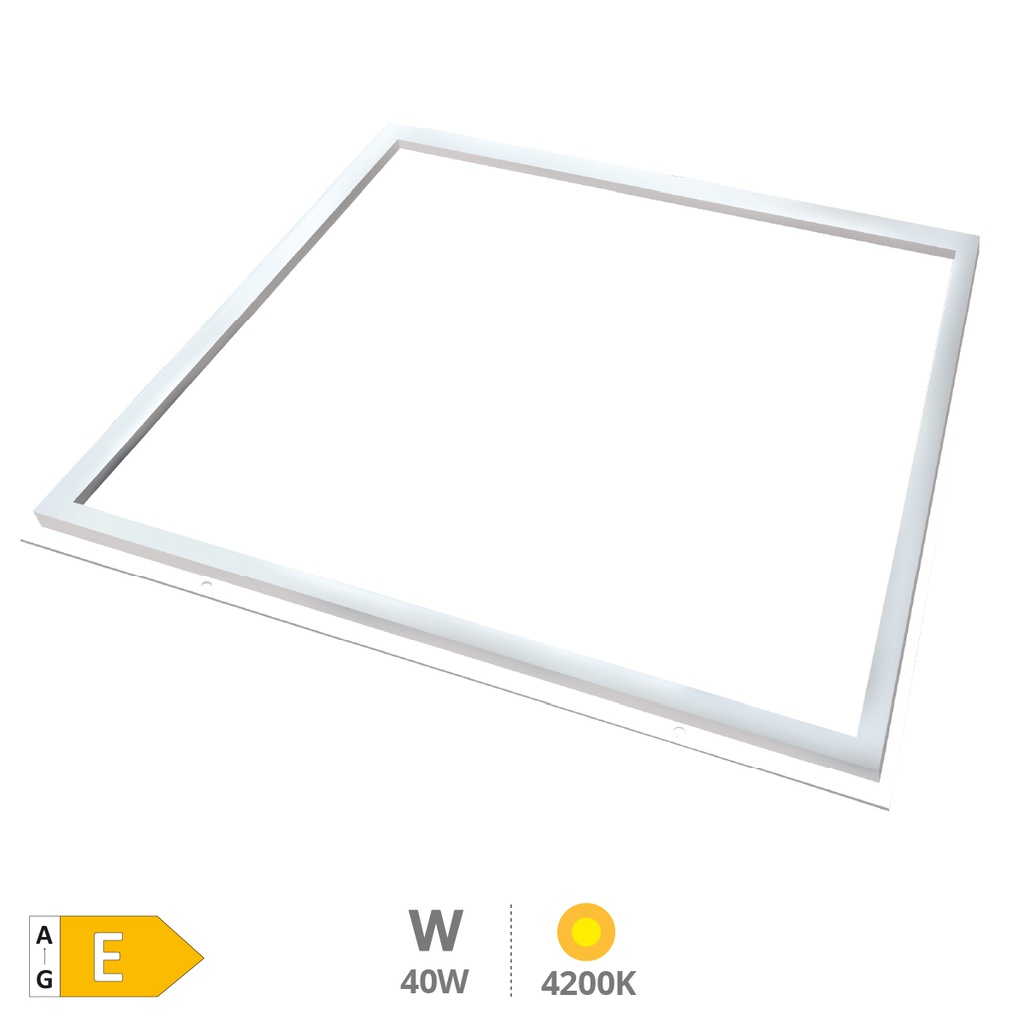 Reteta LED recessed frame panel 40W 4200K 60x60cms. White 