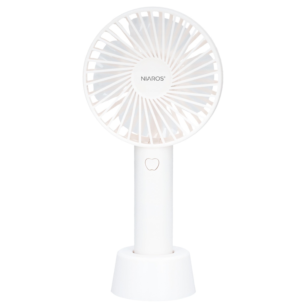 Mini ventilador de mão portátil Balu USB recarregável Branco