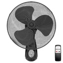 Ventilador de pared Sautar con mando Ø43cm 45W Negro