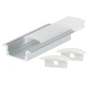 Kit 2M surface aluminum profile for LED strips up to 12mm