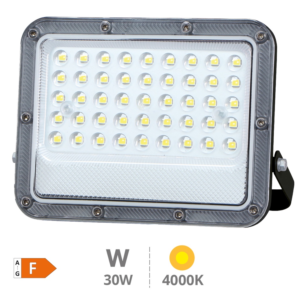 Belinta Projecteur aluminium LED 30W 4000K IP65 noir